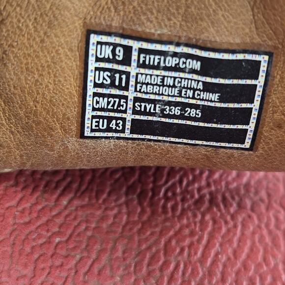 Fitflop Cha Cha Sandals Womens 11 Pink Suede Red Patent Beaded Thong Slip On - Picture 9 of 10